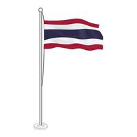 thaïlande drapeau national vecteur eps 1