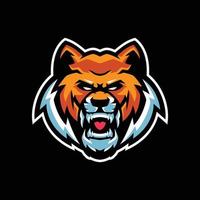 modèles de logo de mascotte de tigre vecteur