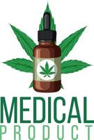 plante de cannabis comme produit médical vecteur
