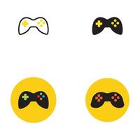 icône de vecteur de signe de joystick. illustration de symbole de jeu vidéo
