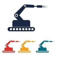 logo vectoriel de bras robotique