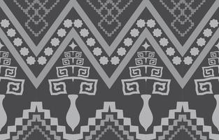 tissu coloré de fleurs, motif ethnique géométrique dans la conception de fond oriental traditionnel pour tapis, papier peint, vêtements, emballage, batik, style de broderie d'illustration vectorielle. vecteur