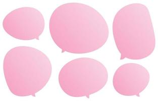 définir des bulles sur fond blanc. boîte de chat ou vecteur de chat carré et message de doodle ou nuage d'icône de communication parlant pour les bandes dessinées et le dialogue de message minimal