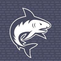 illustration de requin, élément de logo