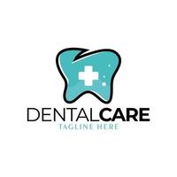 vecteur d'icône de logo de soins dentaires