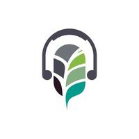 nature podcast logo icône vecteur isolé