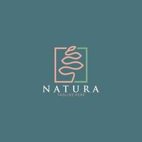 nature abstraite arbre logo icône vecteur isolé