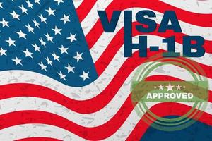 h-1b visa usa banner, visa spécialiste non-immigration pour les travailleurs étrangers dans la spécialité.