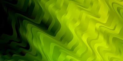 texture de vecteur vert clair, jaune avec des lignes ironiques.