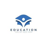 modèle de conception de logo d'éducation vecteur