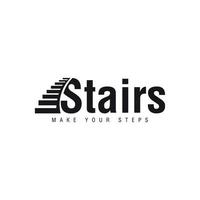 concept de conception de logo d'escaliers logo d'étapes de réussite pour entreprise d'entreprise vecteur