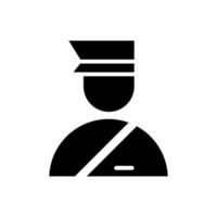 icône de vecteur d'officier