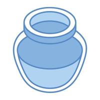 pot de miel, une icône isométrique avec possibilité de modification vecteur