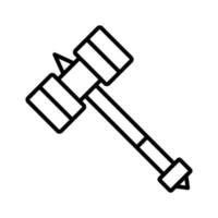 icône de vecteur de marteau de guerre
