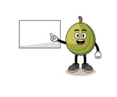 illustration de fruits durian faisant une présentation vecteur