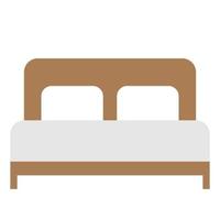 chambre à coucher icône plate illustration vectorielle vecteur