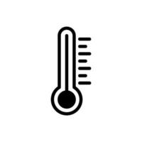 icône de vecteur de thermomètre de température