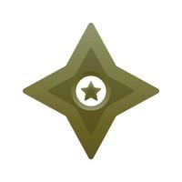 icône de modèle de conception d'élément de logo star shuriken vecteur