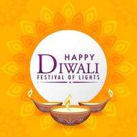 diwali fête indienne des lumières vecteur