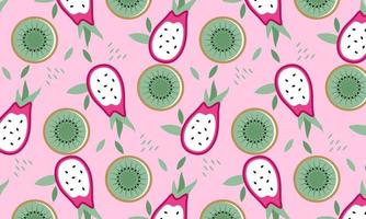 collection de fruits dans des illustrations de style plat dessinés à la main vecteur