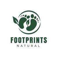 conception de modèle de conception de logo vectoriel de soins des pieds symbole de santé créatif logo de pied naturel
