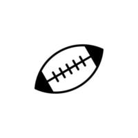 rugby, modèle de logo d'illustration vectorielle d'icône de ligne solide de football américain. adapté à de nombreuses fins. vecteur