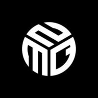 création de logo de lettre nmq sur fond noir. concept de logo de lettre initiales créatives nmq. conception de lettre nmq. vecteur