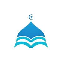 logo islamique, mosquée vecteur