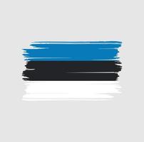 brosse drapeau estonie. drapeau national vecteur