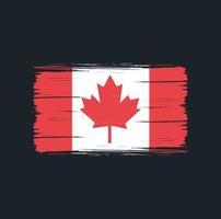coups de pinceau du drapeau du canada. drapeau national vecteur