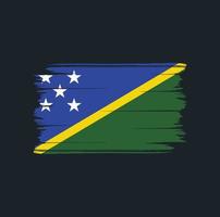 brosse de drapeau des îles salomon. drapeau national vecteur