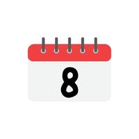 vecteur de calendrier pour site Web, présentation, symbole