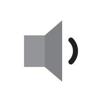 icône de faible volume du haut-parleur pour le site Web, la présentation vecteur