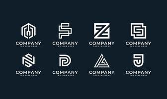 ensemble d'inspiration de bundle de conception de logo d'entreprise