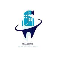 suis la création de logo immobilier. suis la conception d'icône de lettre pour la société immobilière.