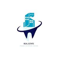 création de logo immobilier publicitaire. conception d'icône de lettre d'annonce pour la société immobilière.