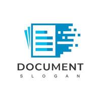 vecteur de conception de logo de document