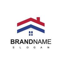 modèle de logo immobilier vecteur