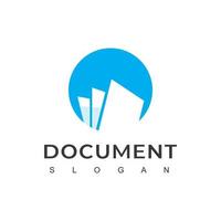 vecteur de conception de logo de document