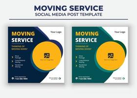 modèles de médias sociaux de déménagement, modèle de médias sociaux de service de déménagement