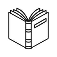 icône de livre. signe simple d'icône de livre. icône représentant un livre isolé sur fond blanc. illustration vectorielle du vecteur libre d'icône de livre.
