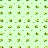 grenouille motif vecteur pixel art