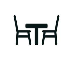 modèle de conception de logo vectoriel icône chaise