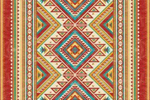 amérindien indien ornement motif géométrique ethnique textile texture tribal motif aztèque navajo mexicain tissu continu vecteur décoration mode