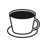 icône de vecteur de café isolé sur fond blanc