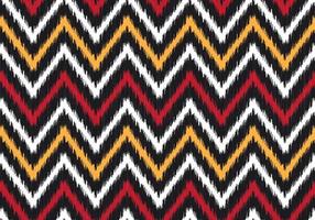 ikat moderne zig zag ou forme géométrique chevron avec fond rouge, jaune sans couture. utiliser pour le tissu, le textile, les éléments de décoration. vecteur