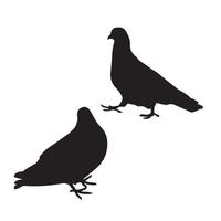 pigeon art silhouette