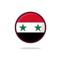 icône du drapeau de la syrie vecteur