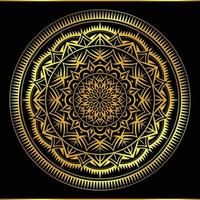 conception de fond de mandala islamique avec une couleur dorée de luxe vecteur