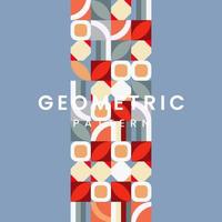 fond d'écran géométrique réalisé par des styles vectoriels. formes géométriques avec composition d'éléments simples, vecteur, illustration vecteur